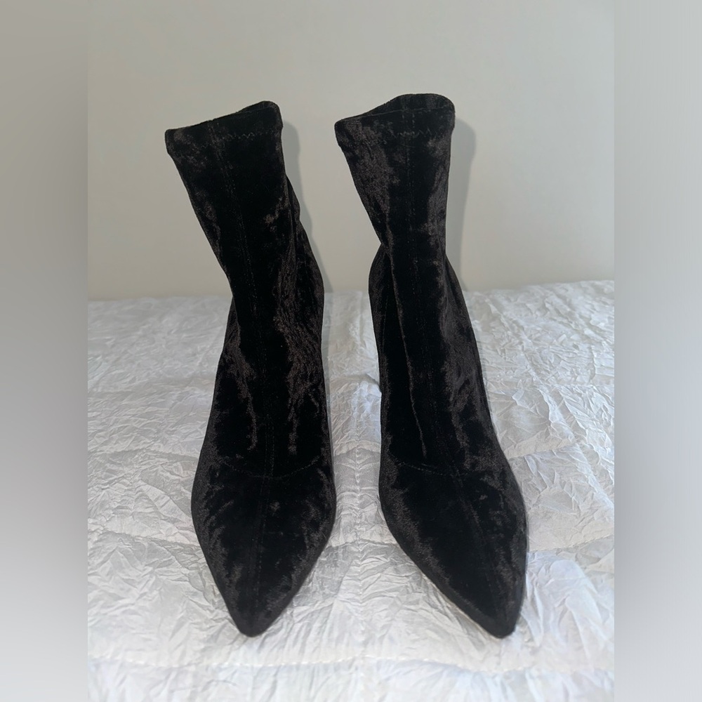 Jimmy Choo Velvet Heel Boots
